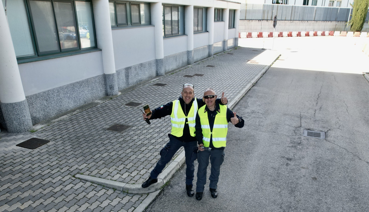 Antonino Todaro e Giuseppe Stinga presso la Scuola per il Controllo del Territorio di Pescara