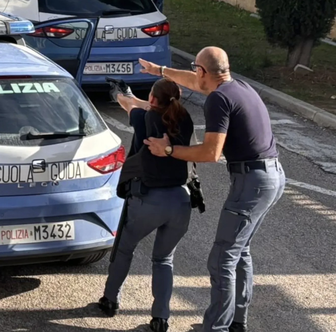 Giuseppe Stinga durante attività addestrativa